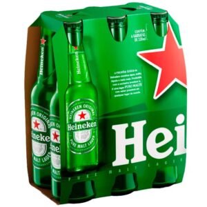 Cerveja Heineken Long Neck 330 ml c/ 6 unidades